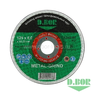D.BOR абразивный шлифовальный диск METAL-GRIND 125x60 logo